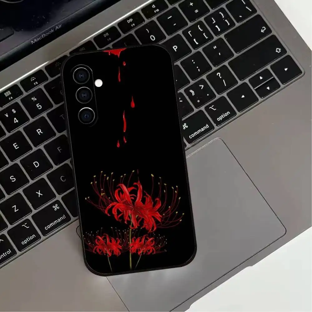 حافظة هاتف T-Tokyo G-Ghoul 12Red s-spider lily لهاتف سامسونج جالاكسي A73، A72، A71، A70، A53، A52، A51، غطاء أسود ناعم آخر #5