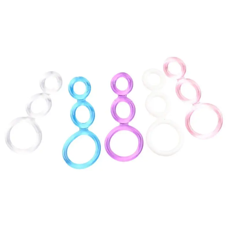 YATriple Cockring Penis Ring Delay Ejaculation Semen Lock Rings Male Masturbator Sex Toys Lasting Delay Sex Products For Aduct