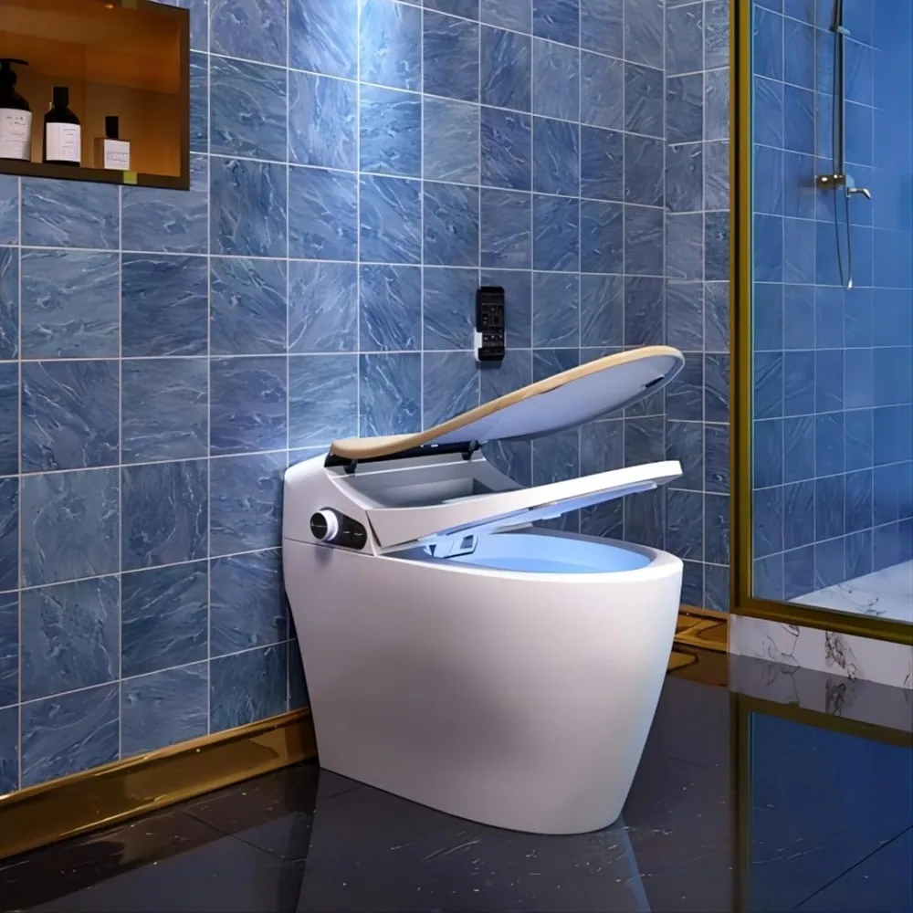

Odern Smart One-Piece 1.27 GPF Floor Mounted Elongated Smart Toilet and Bidet with Seat Bathroom Fixture Home Improvement