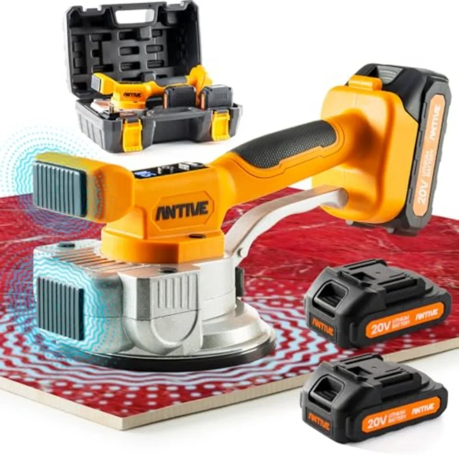 

Tile Vibration Tool Kit with Dual 20V Batteries Cordless Tile Vibration Machine for Precise Tile Leveling and Installation Dual