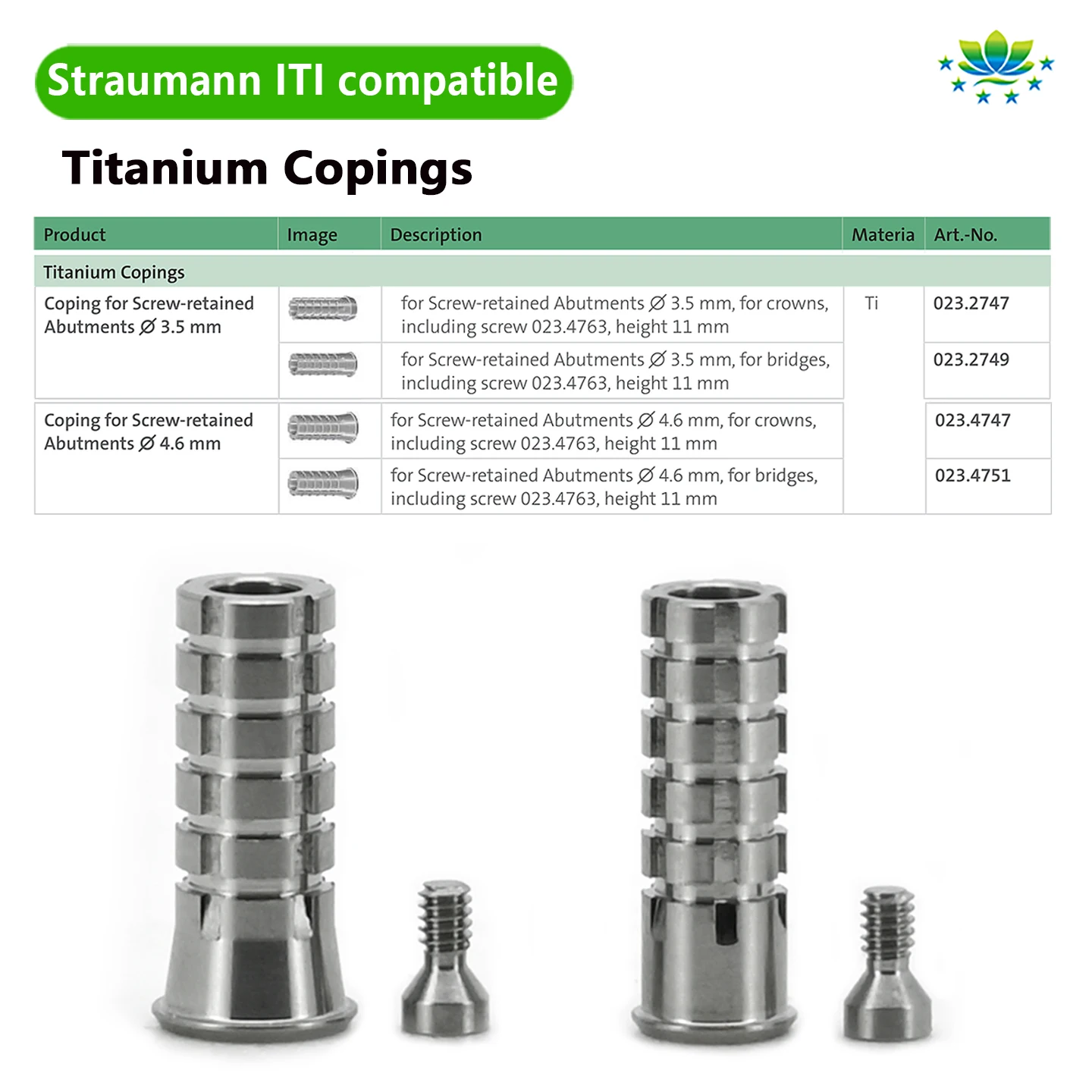 Titanium Convertible Abutment Cylinder for Straumann Multi Temporary Abutment OEM ODM Lab Supply Screw Retained Prosthetic Parts