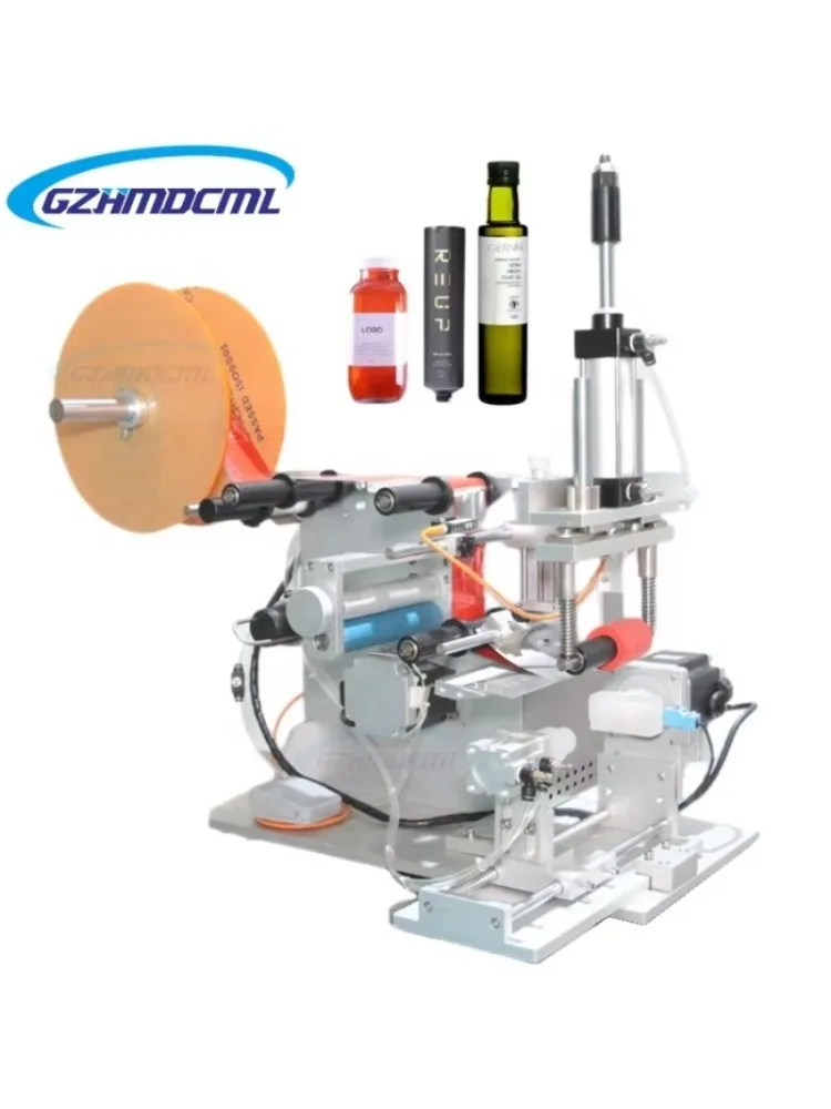 Easy Setting Tabletop Flat Label Applicator for Tube square Bottle