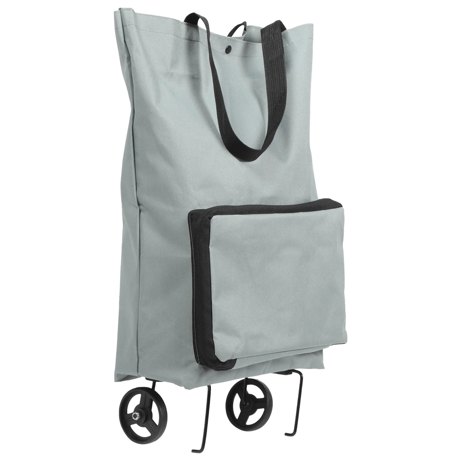 

Groceries Portable Shopping Tug Bag Storage Bags Trolley Zipper Cloth with Wheel