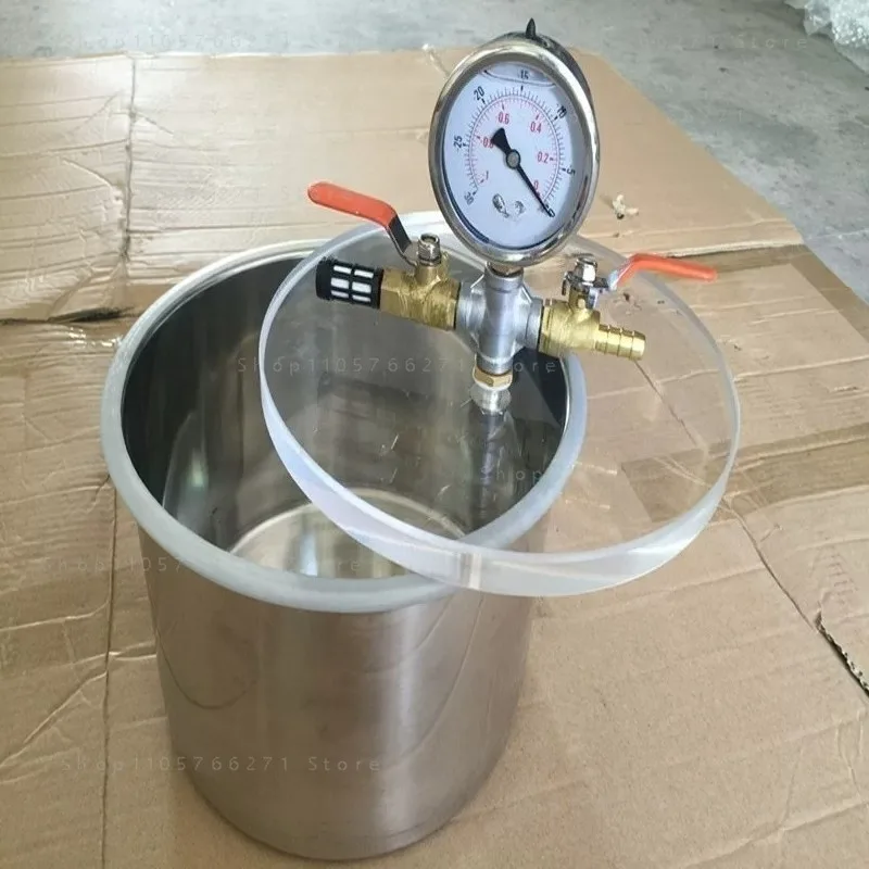Tempered vacuum barrel, glass cover and watch group do not contain sealing ring, pipe and stainless steel barrel body