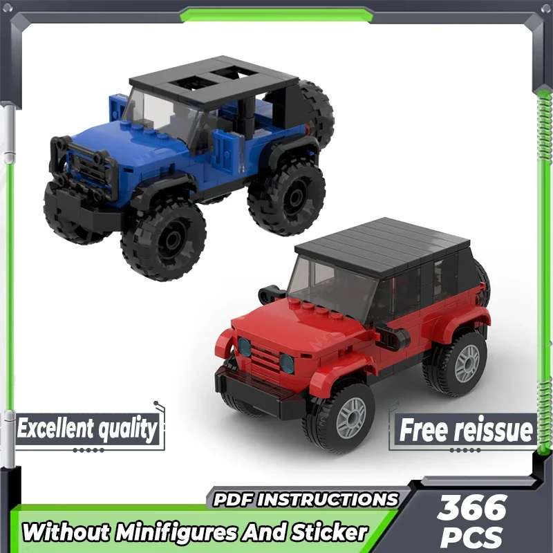 City Car Model Moc Building Bricks 4X4 High-end Off-road Vehicle Technology Modular Blocks Gift Christmas Toys DIY Sets Assembly