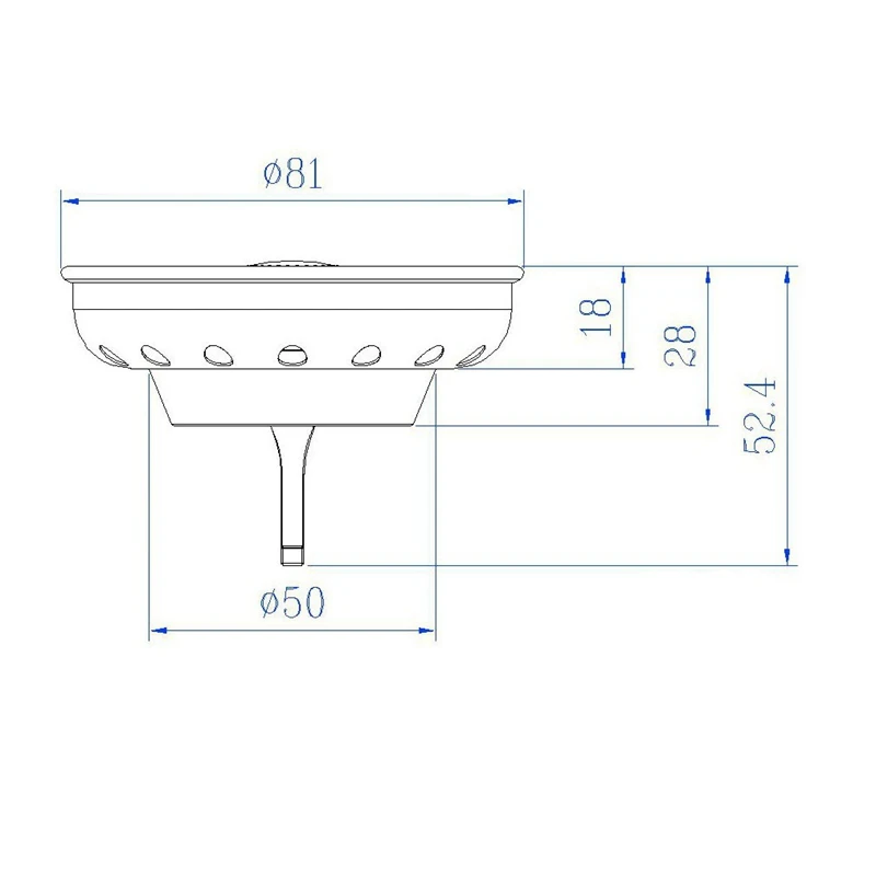 Filtre de vidange pour évier de cuisine, couvercle facile à utiliser, 2 pièces