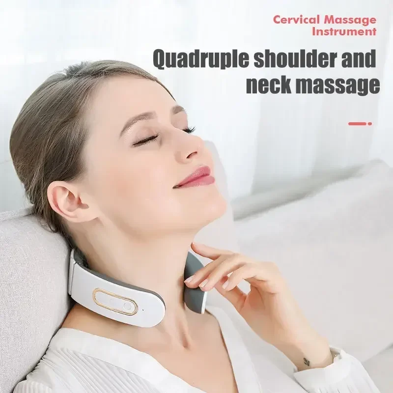 

Cervical Massager Neck Shoulder Pulse Neck Massager Massage Nec k Pulse Warm Pressing Neck Pressing