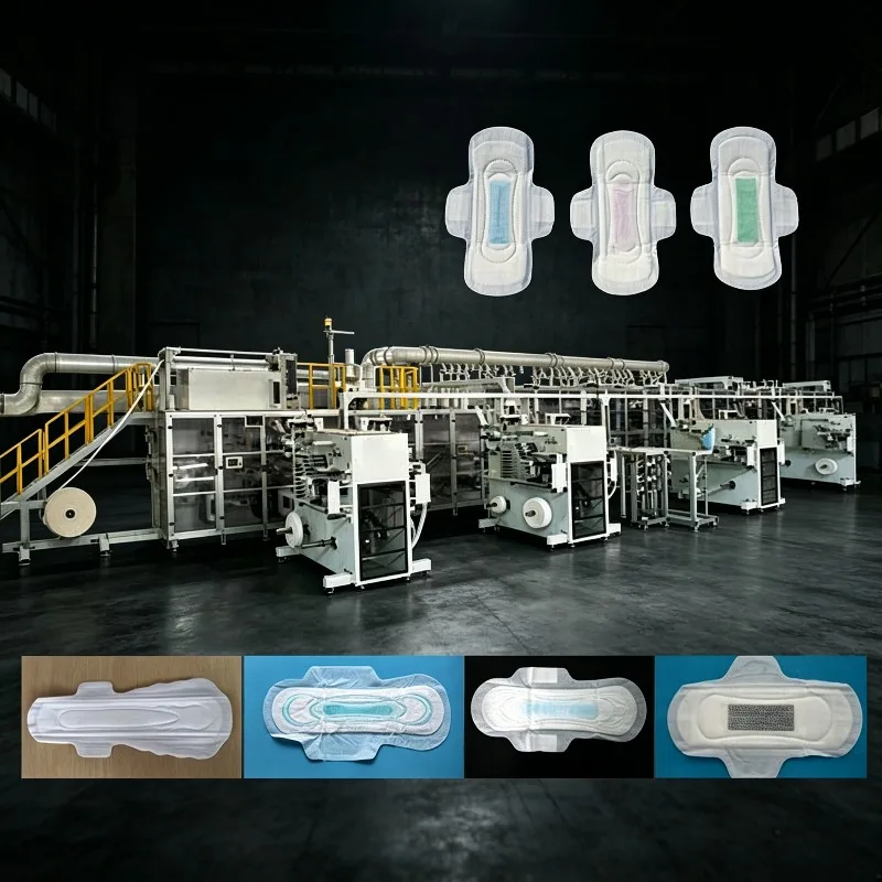 Industrial Sanitary Napkin Packaging Machine | Automatic Pouching Folding Line for Disposable Pads | China Manufacturer Direct