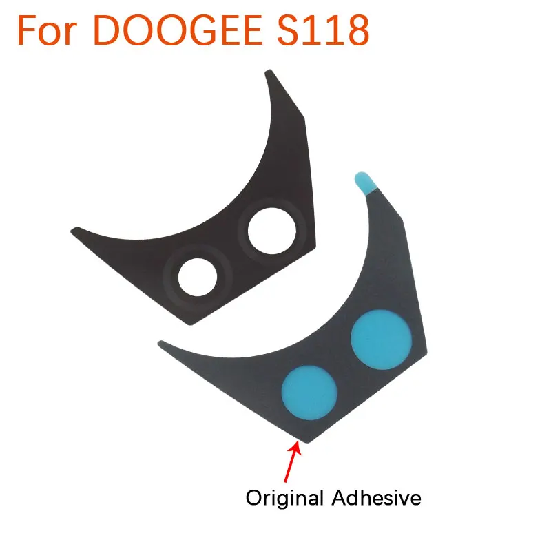 New Original DOOGEE S118 Rear Left Right Camera Lens Back Camera Lens Glass Cover With Adhesive For DOOGEE S118 S Smart Phone