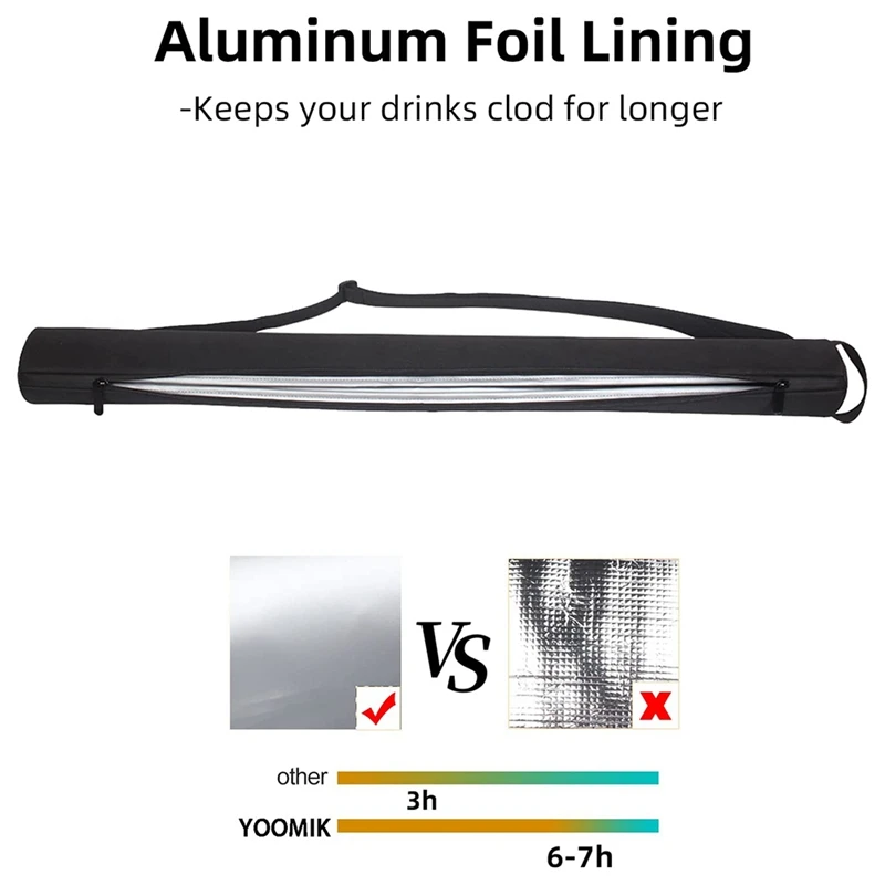 Пивная муфта, 7 банок для гольфа, сумка-холодильник для банок, изолированная муфта для банок, сумка для хранения напитков для гольфа