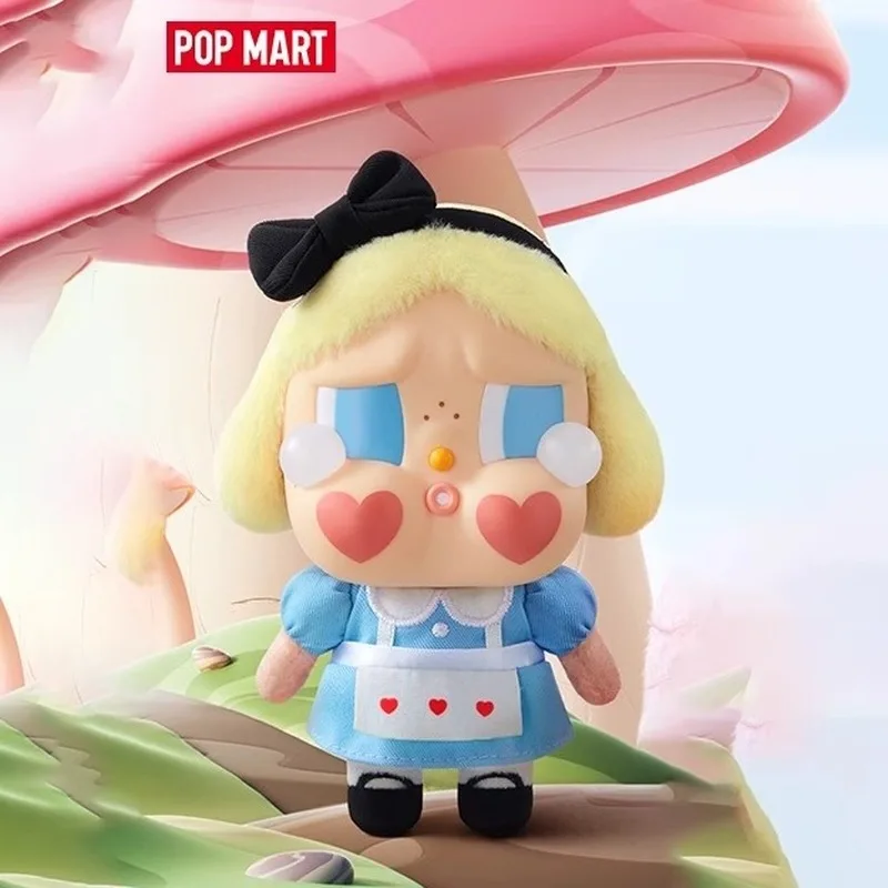 POP MART CRYBABY Crying Again Series-Vinyl Face Anime Action Figure Guess Bag Ornament Figurines Home Decor Desktop Dolls Model