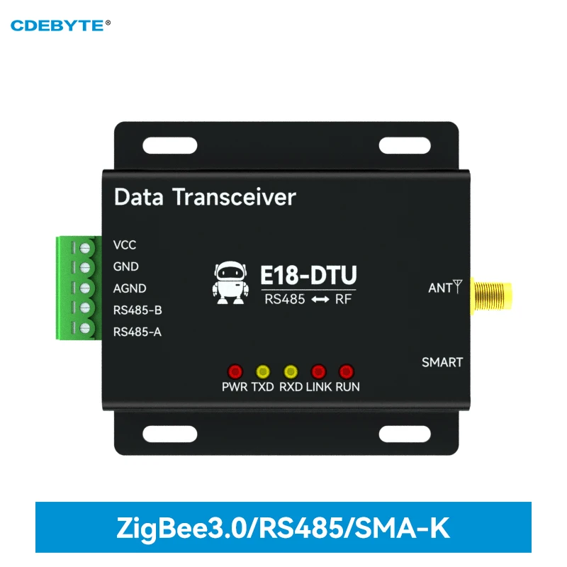 

CC2530 Zigbee 3.0 Wireless Data Transmission Station RS485 20dBm CDEBYTE E18-DTU(Z20-485) DC8 ~ 28V Zigbee Data Transceiver