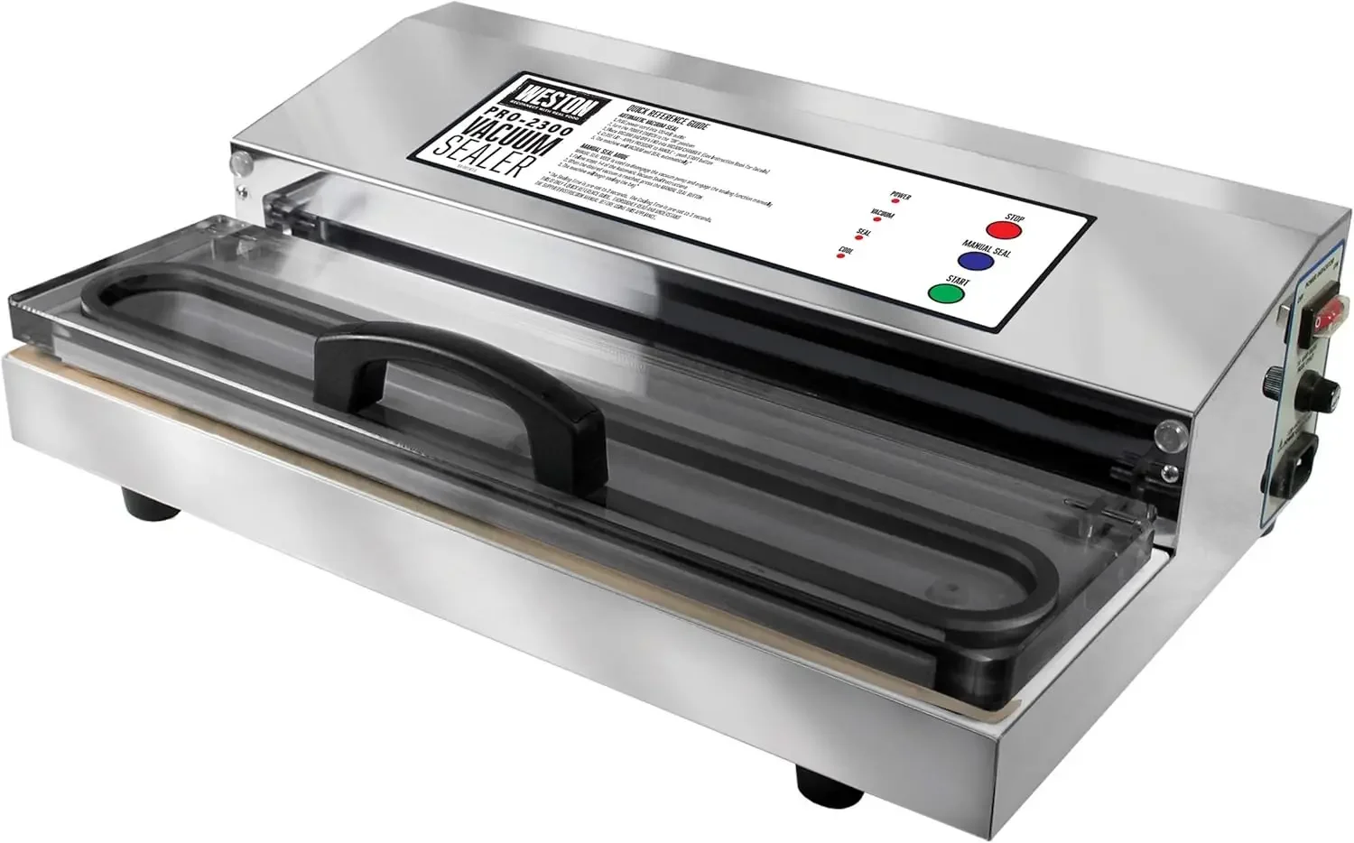 Macchina per sottovuoto per la conservazione degli alimenti e Sous Vide, barra extra larga, sacchetti sigillanti fino a 16", 935 Watt, Commer