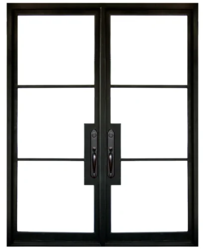 Factory Wholesale  Iron Door Design Catalogue   Wrought Iron Entrance Security Steel Door   Mexican Iron Doors