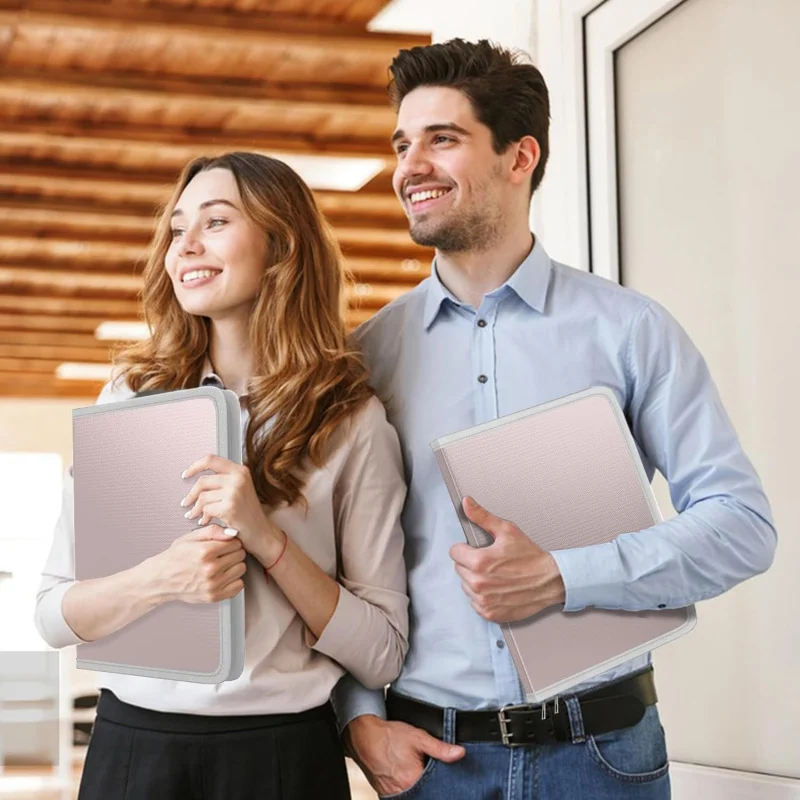 Fireproof Accordion File Organizer, Portable Expanding Folder with Waterproof Zipper&Labels, Gray Document 1