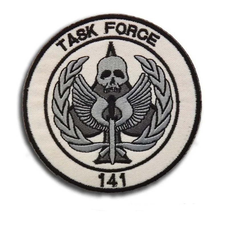 Parche TASK FORCE 141 CODE gancho bucle Insignia táctica MOLLE