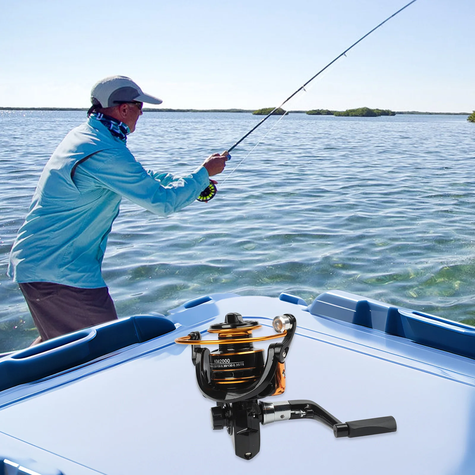 

1 шт. Цельнометаллическая катушка для спиннинга с проволочной шпулей, рыболовная катушка для морской удочки, катушка для лески, для дальнего заброса, запчасти для рыболовных снастей