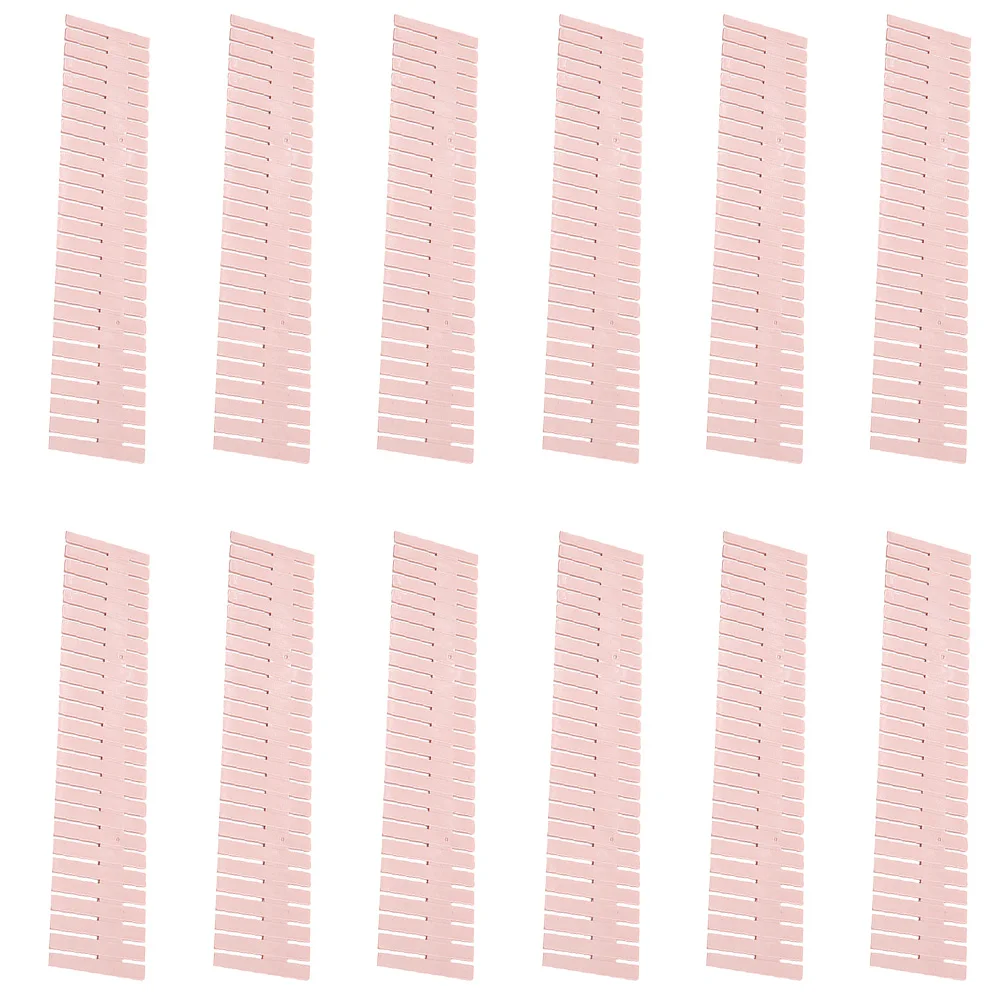 

20pcs Kitchen Divider Boards Adjustable Drawer Dividers Clear Plastic Storage Organizers Corrosion Resistant Clip for Home