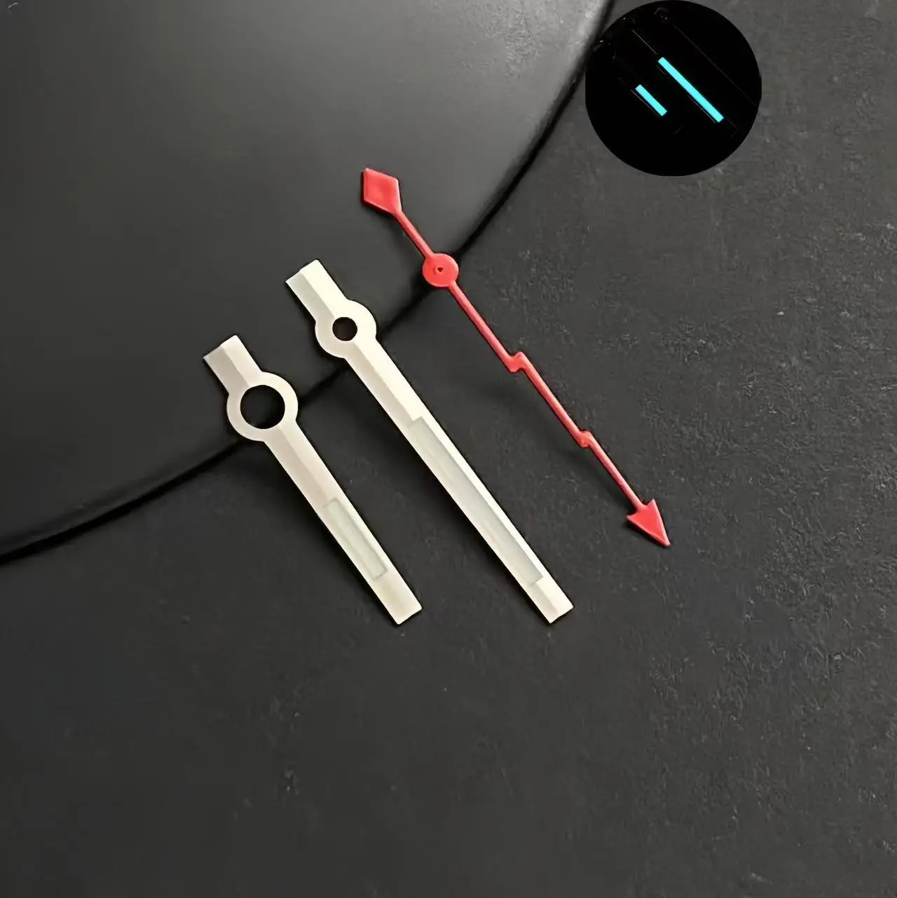 NH35 watch hands Lightning second hand series with blue luminescent for NH35/NH36/4R movement, watch replacement part