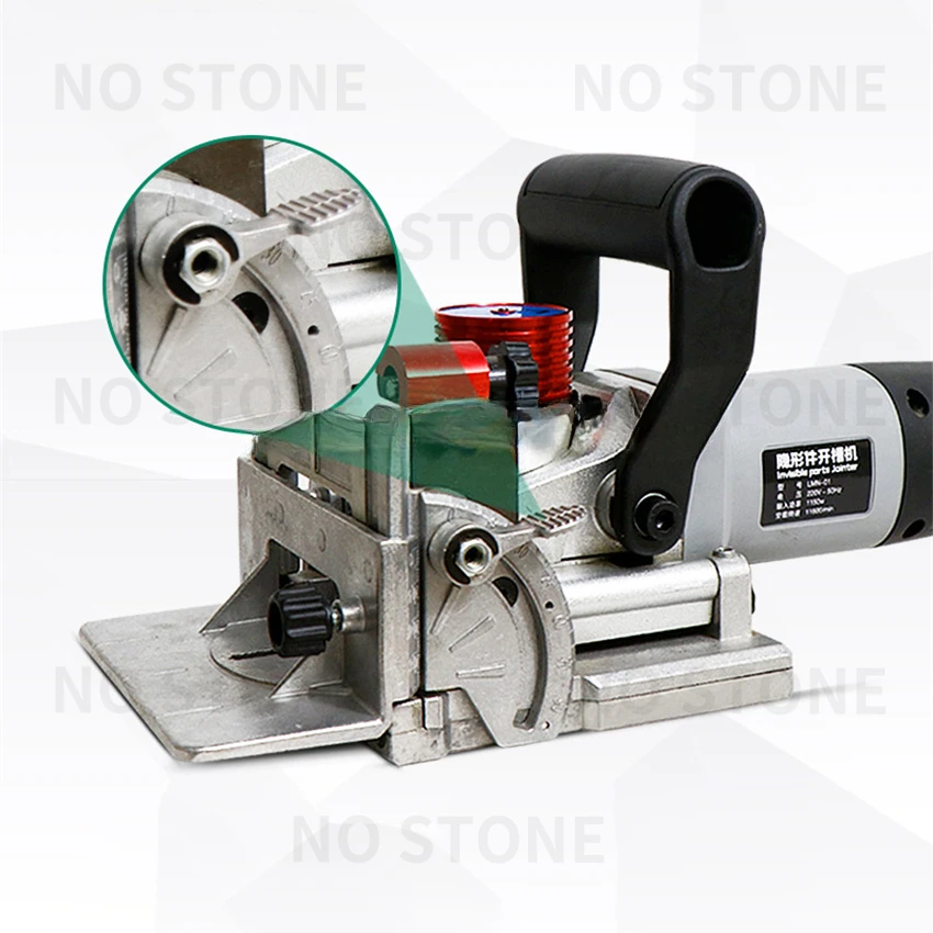 Furniture Connector Wood Biscuit Joiner Woodworking Tenoning Machine  Portable Oblique Hole 3-slot Slotting Machine 220V