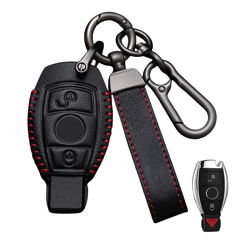 

2Buttons For Mercedes Benz A B G R Class GLA GLK W176 W204 W251 W463 Soft Car Remote Key Case Cover Fob Accessories