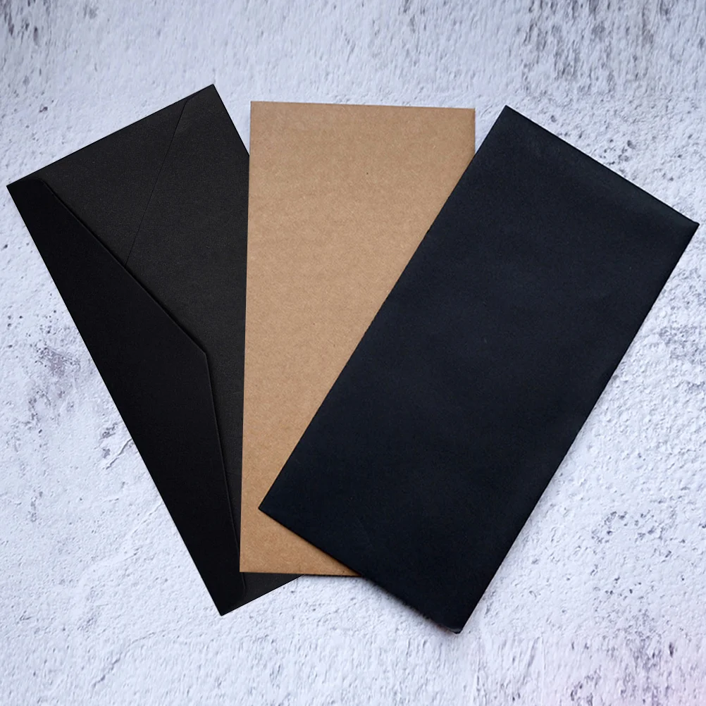 40 Pcs Triangle Envelope Banquet Envelopes Card Kraft Paper Simple Design Small Compact Wedding Corporate Event