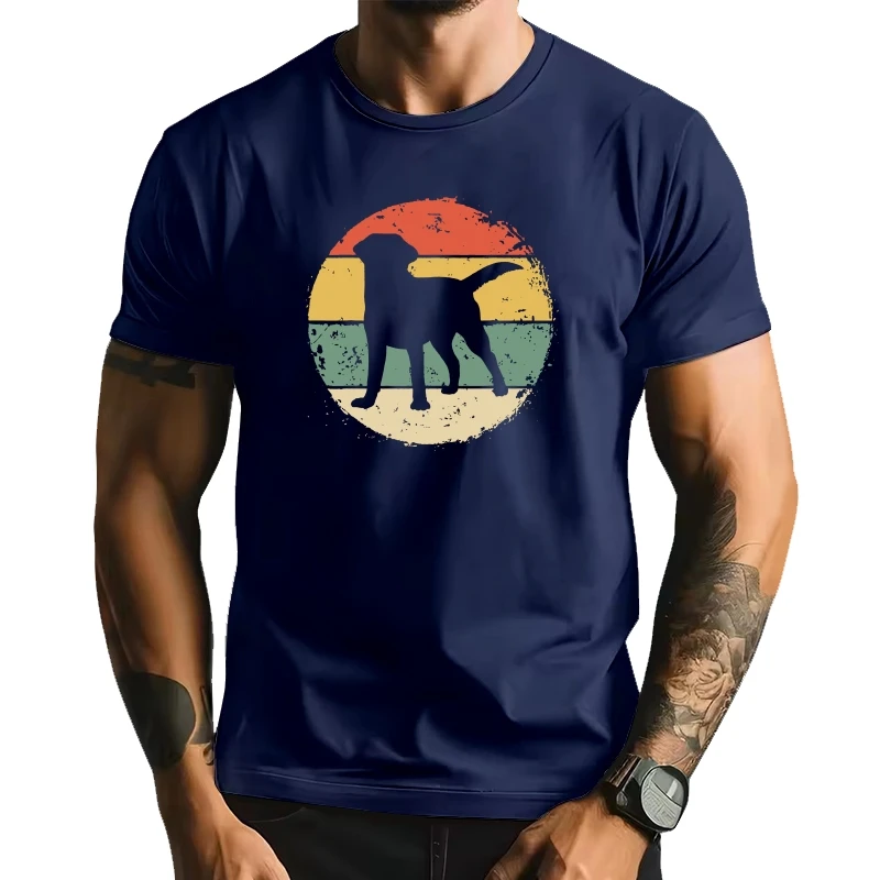 

Retro Labrador Owner Gift Golden Black Lab Dad Mom T Shirts Graphic Cotton Streetwear Short Sleeve Summer Style T-shirt Men