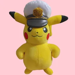 Original Pokemon Captain Pikachu Plush toy Soft Stuffed Animals doll Children's Birthday Gifts