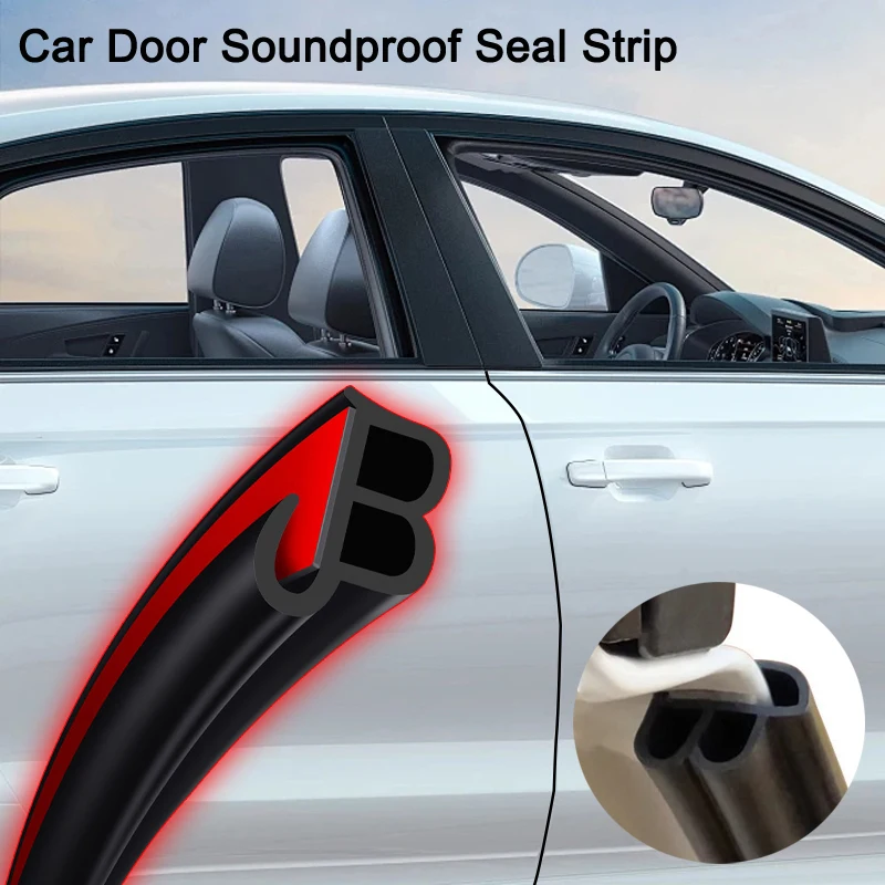 

5/10m Car Door Anti-Collision Sealing Strip Door Edge Sealing Guard For Car Hood Trunk Noise Insulation Trim Auto Accessories