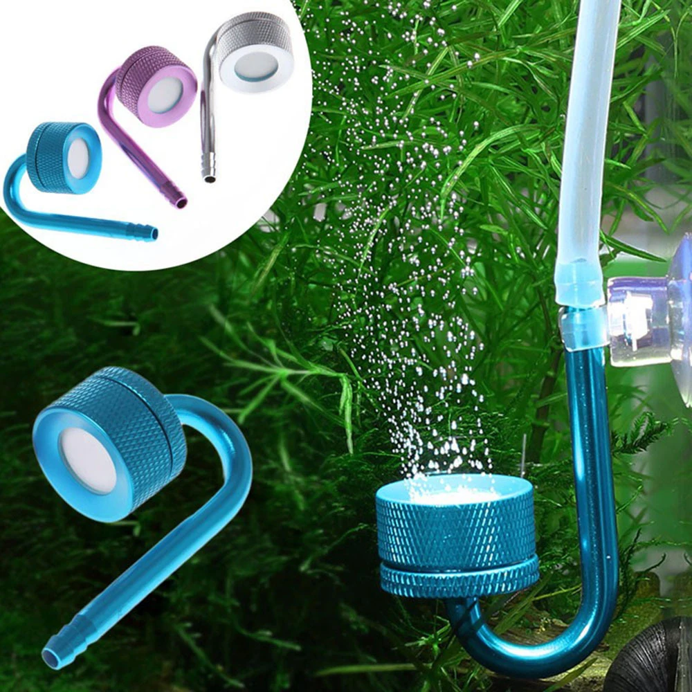 High Quality Silver/Purple/Blue Aquarium CO2 Atomizer System Diffuser Fish Tank Aquatic Water Plant Carbon Dioxide Atomizer