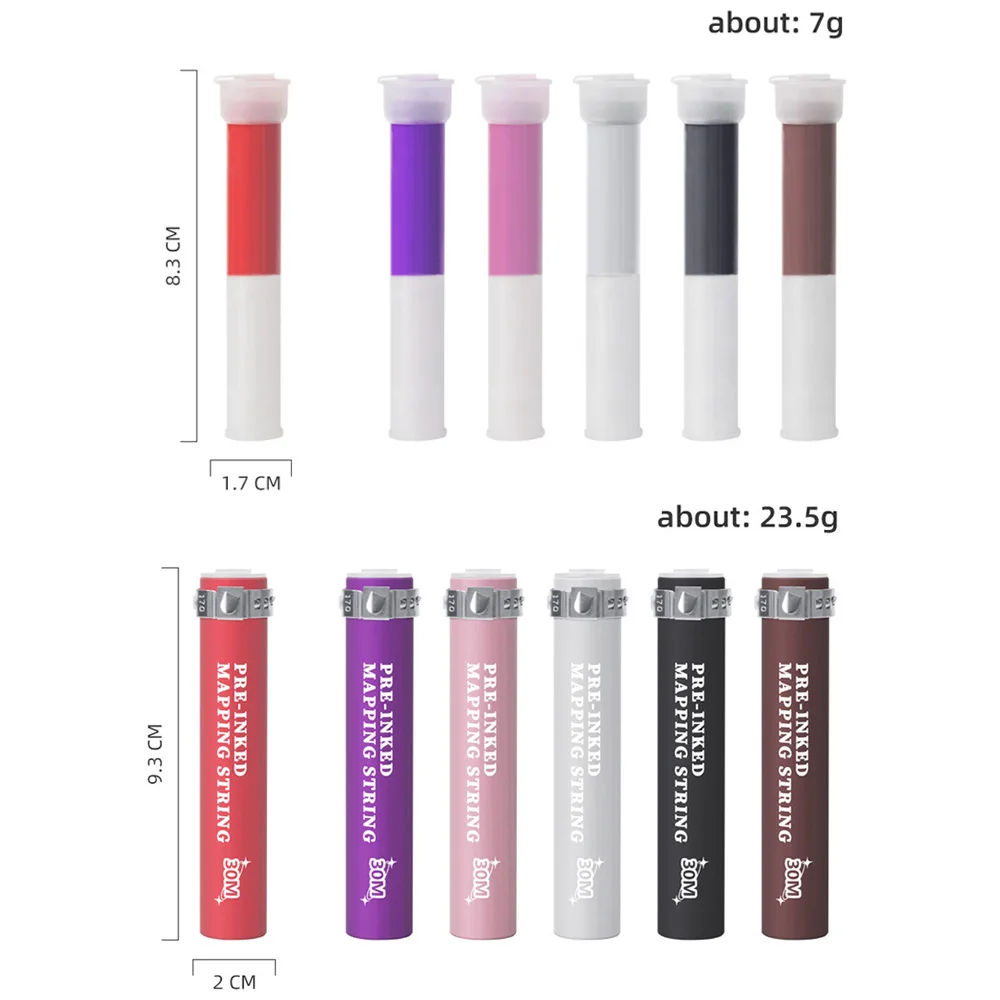 Picture 6: 30M Mapping Pre-ink String Microblading Tattoo Brows Marker Line Positioning Tools Replaceable Cores Dyeing Thread Tools