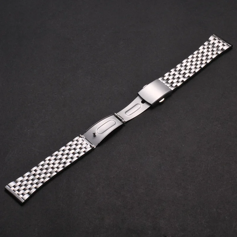 Stainless Steel Strap 18mm 20mm 22mm Metal Watchband Replacement Wrist Bracelet Folding Clasp Watch Accessories for Omega 007