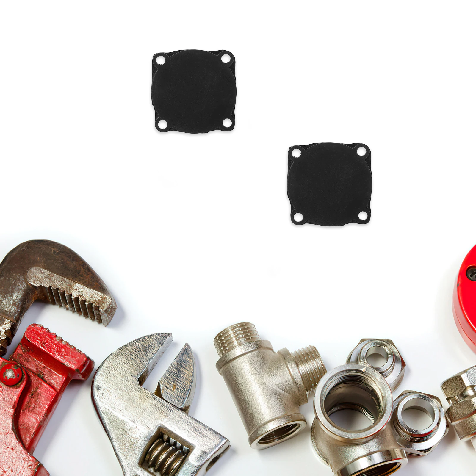 2pcs Air Compressor Switch Pads Durable Rubber Automatic Pressure Control Leak Prevention Gaskets Kit Accessories Household