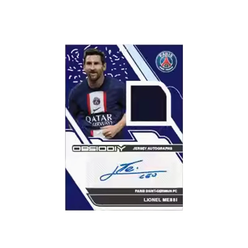 2022 Panini Diy Obsidian Mirror Refraction Star Card Messi Ronaldo Signature Limited Collection Card