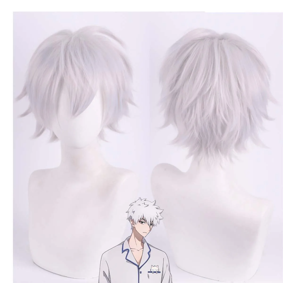 Halloween Anime Link Click Cheng Xiaoshi Lucas Heat Resistant Synthetic Wig