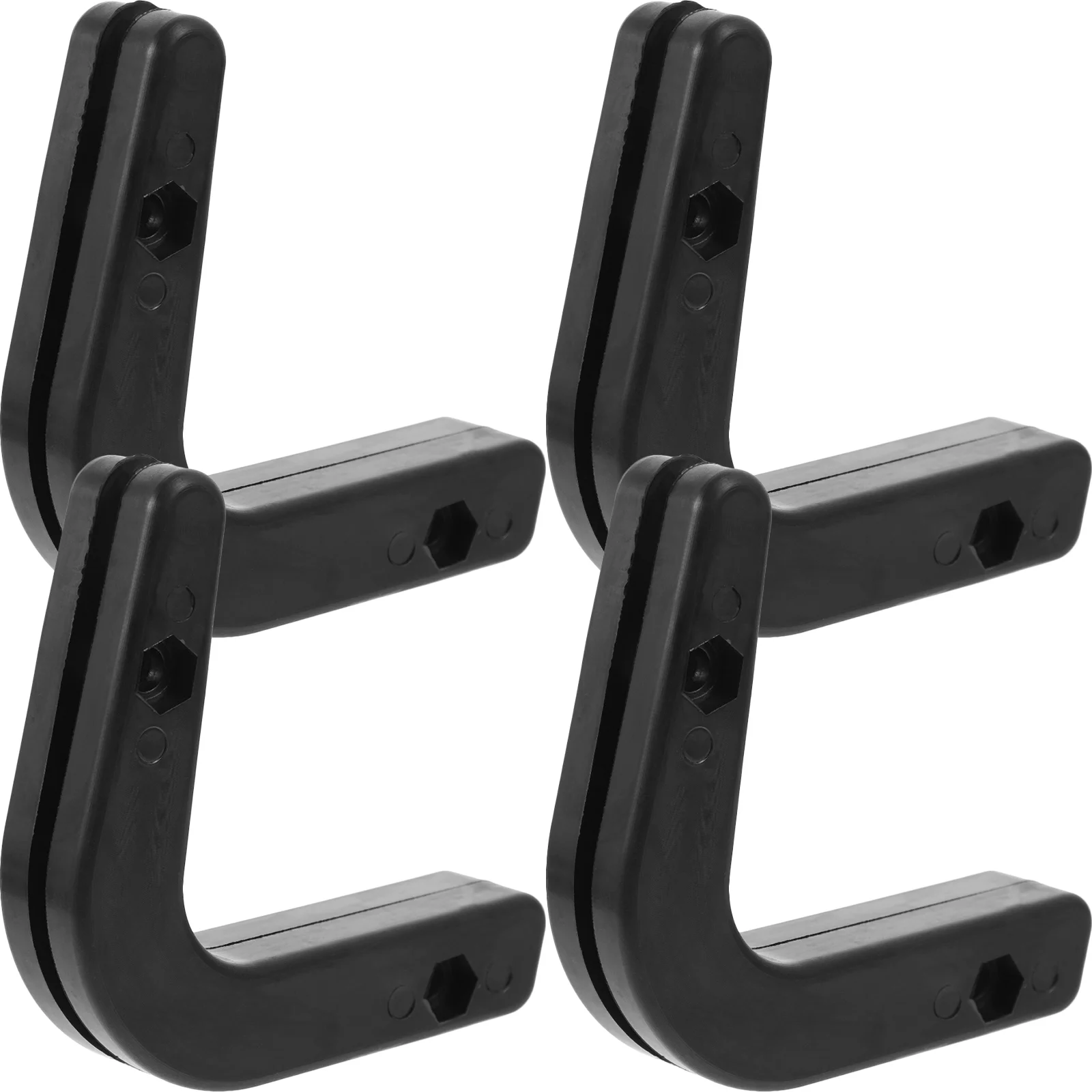 

4 Pcs Barbell Stand Hook Dumbbell Rack Holder Gym Storage Shelf Shelves up Household Holders Accessories Rod Wall Mounted