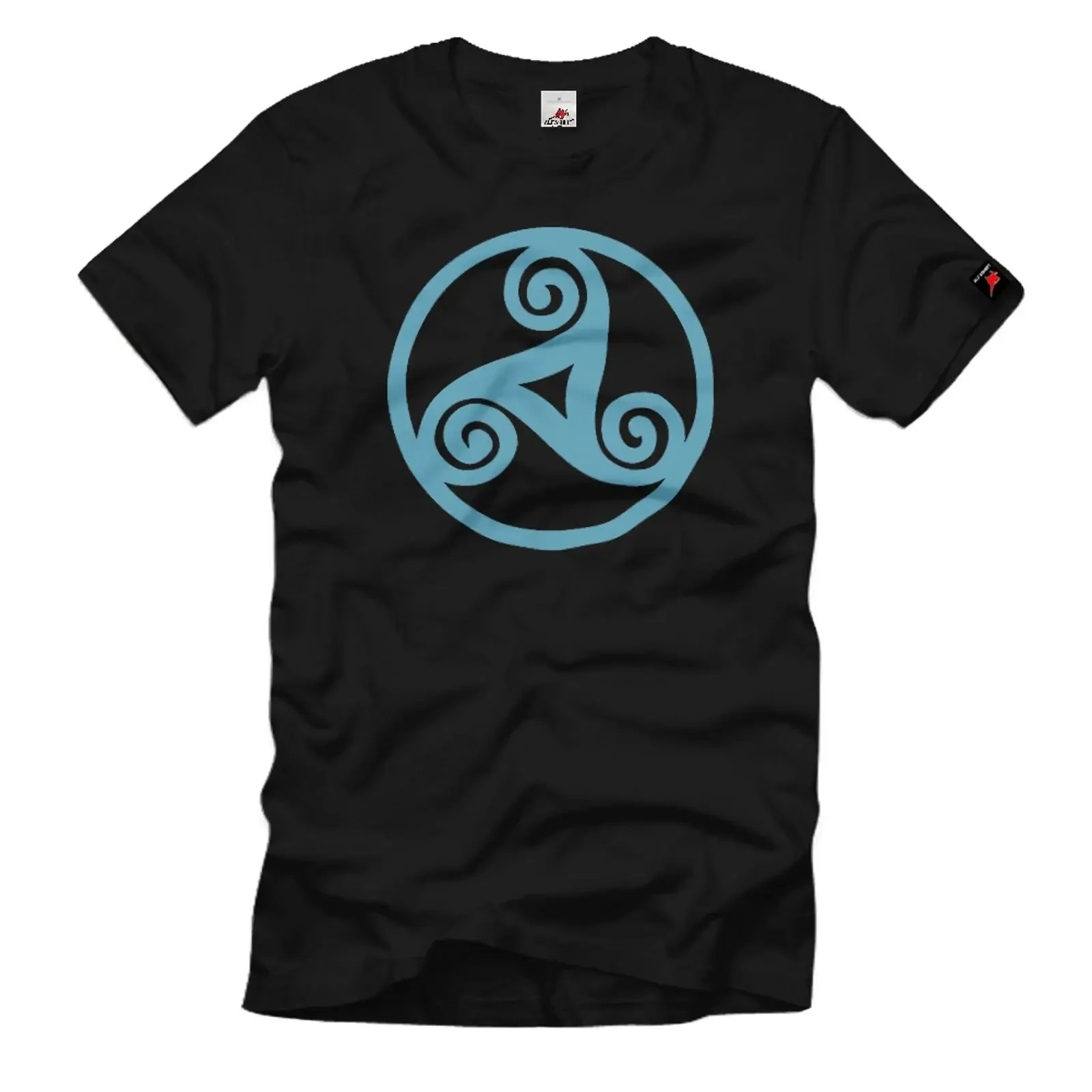 Triskele Germans Celts Viking Symbol T Shirt 160 vintage Washed Breathable Top For Everyday Wear fashion Stretched graphic