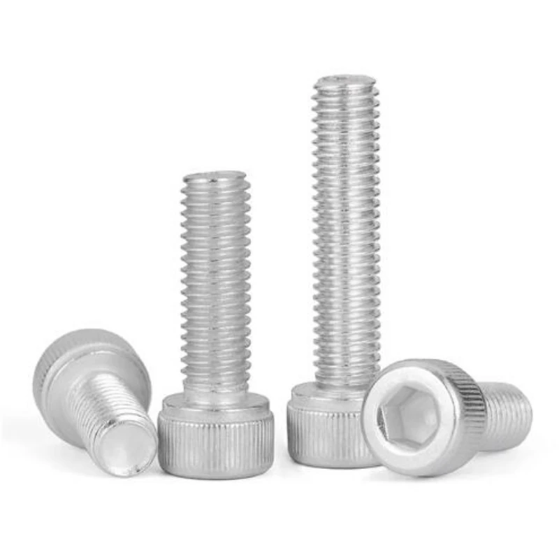 M3 M4 M5 M6 M8 M10 Aluminum Alloy Cylindrical Head Hex Head Screws Aluminum Cup Head Screws 6061 Aluminum Bolts