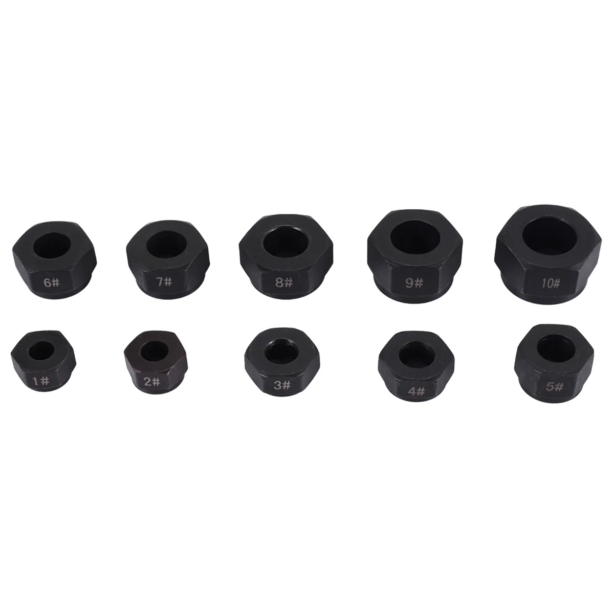 10Pcs Damaged Nut Bolt Remover Stud Extractor Set Metric Broken Bolt Removal Kit