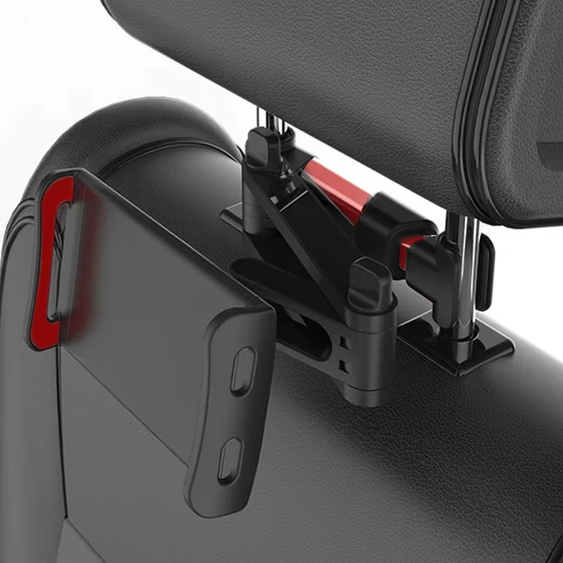 Telescopic Car Rear Pillow Mobile Phone Holder Tablet Rotating Car Seat Rear Stand Headrest Bracket Fit For iPad Tablet 4-11 In
