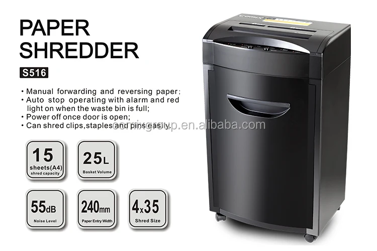 Simple Office Shredder Detachable Small Capacity Automatic Mini Paper Shredder