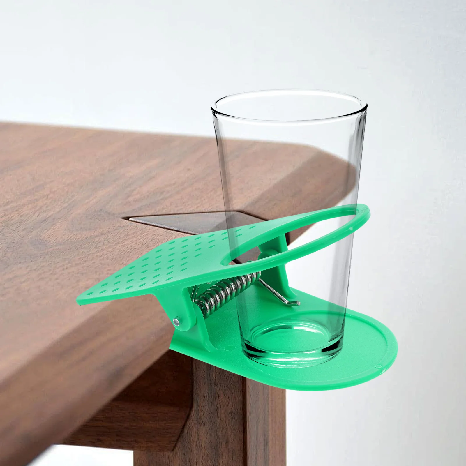 

4Pcs Tabletop Gadget Water Bottle Clamp Space-Saving Desk Cup Clip for Office Workers Gamers Receptionists Random Color