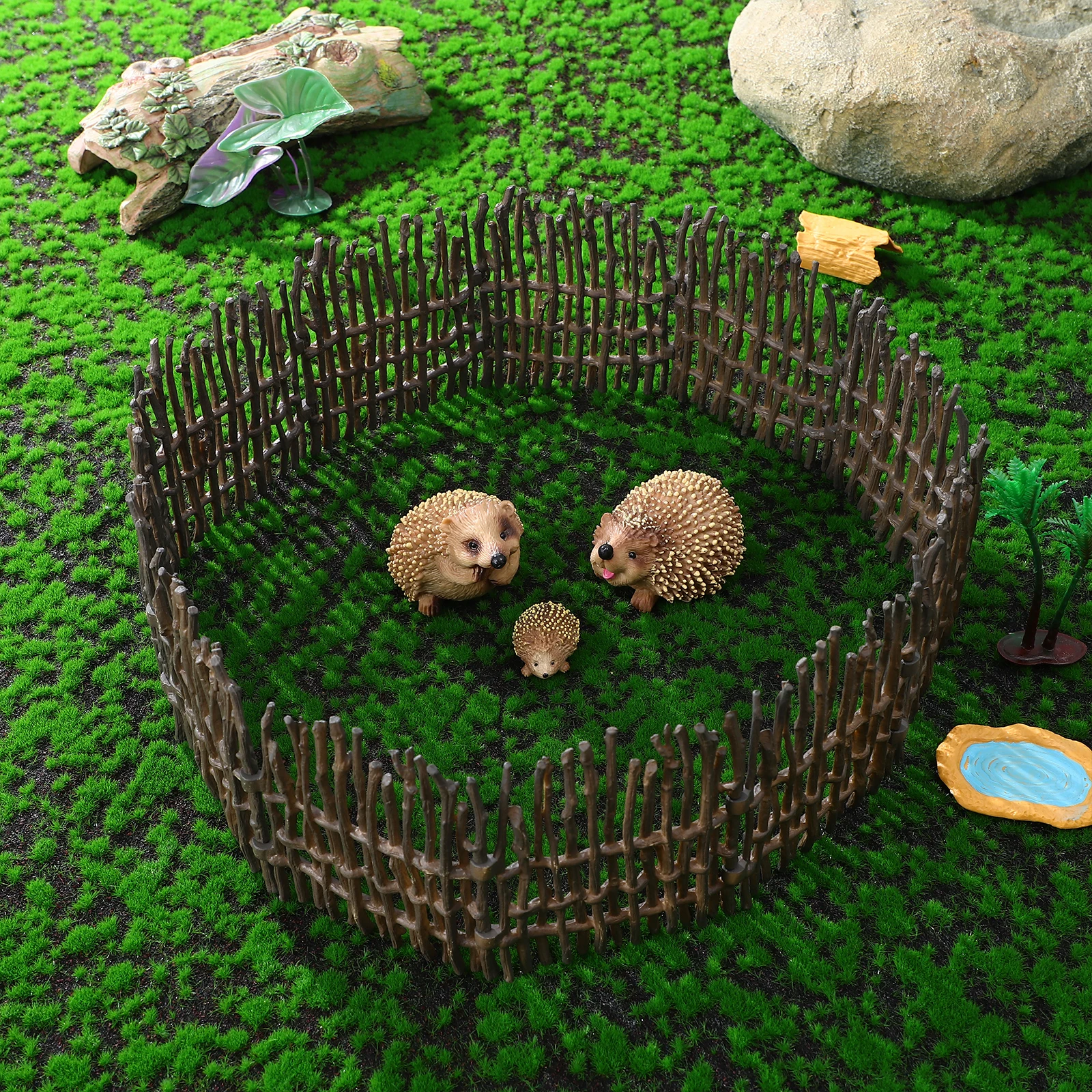 

40 шт. забор, реалистичные панели для фермы, коралловые заборы для животных, забор для сарая, аксессуары для сцены, ПВХ