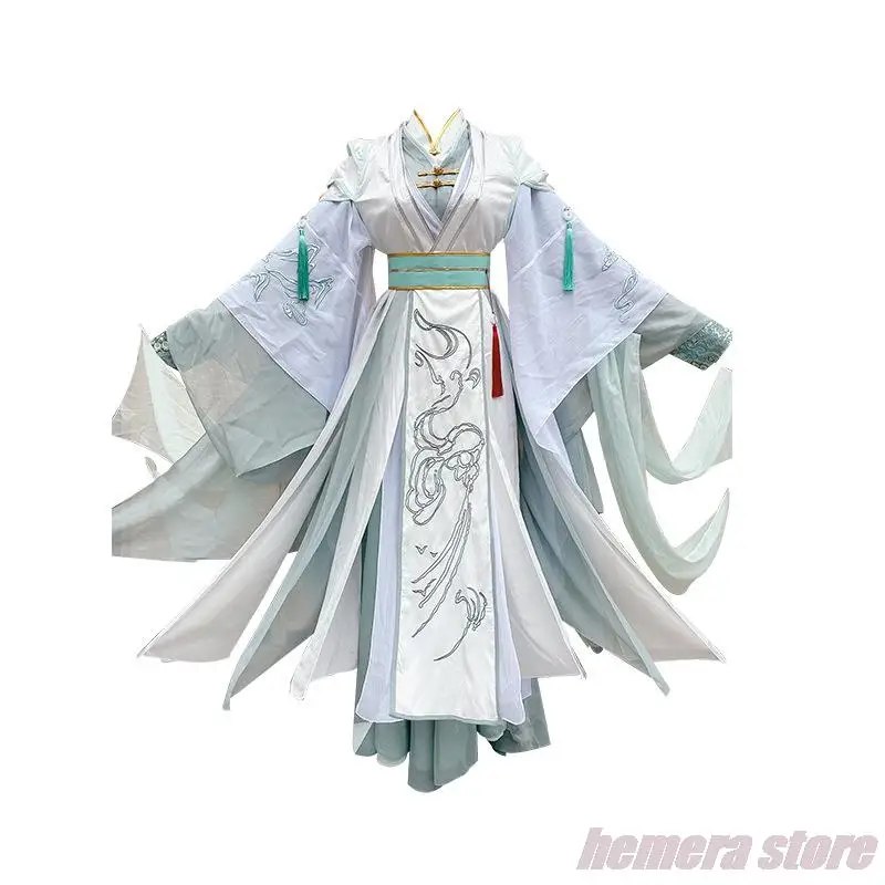 GCF-Shi Qingxuan Cosplay Costume, Headwear, Ventilador, Anime, Tian Guan Ci Fu, Temporada 2, Senhor Wind Master, Acessórios para Cabelo Preto