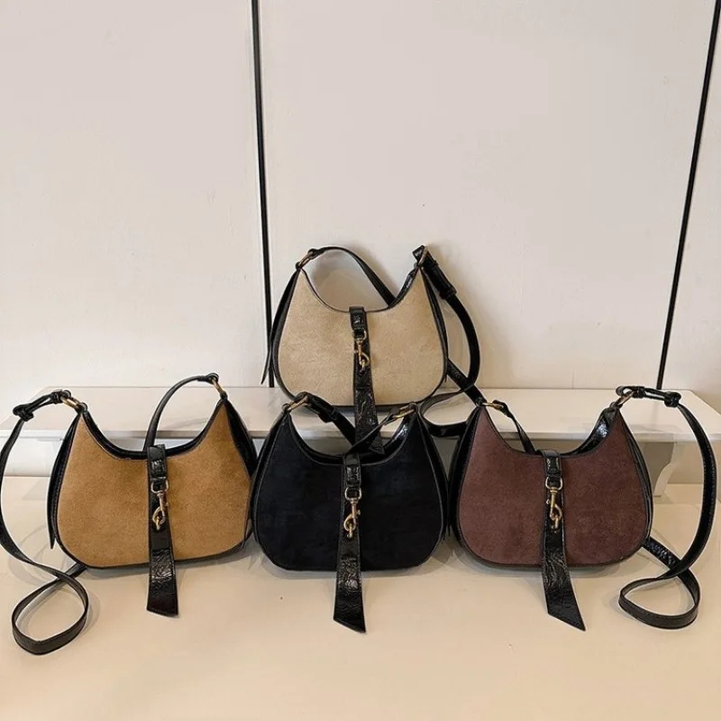 Unique Trendy Diaper Bag Minimalist Vintage Solid Color Tote Bag Ladies Elegant Leather Shoulder Bag Business Leisure