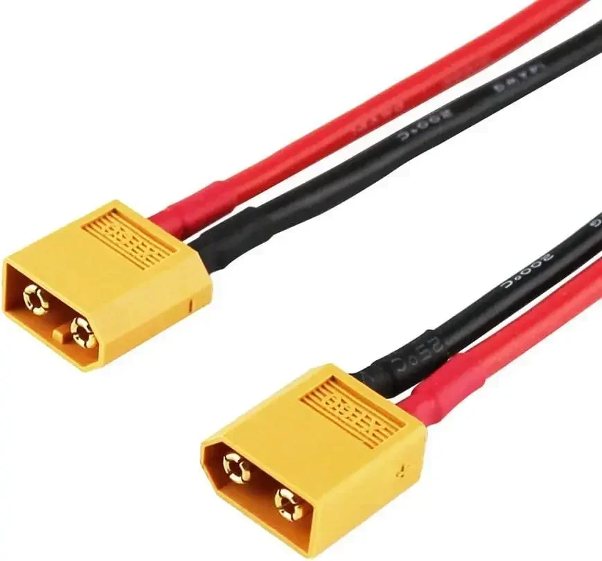 2PCS 4.0 to XT30 XT60 XT90 TRX T Male Cable with 4mm Banana Gold Plug 15CM Silicone Wire for RC Lipo Battery Plug Charging Cable