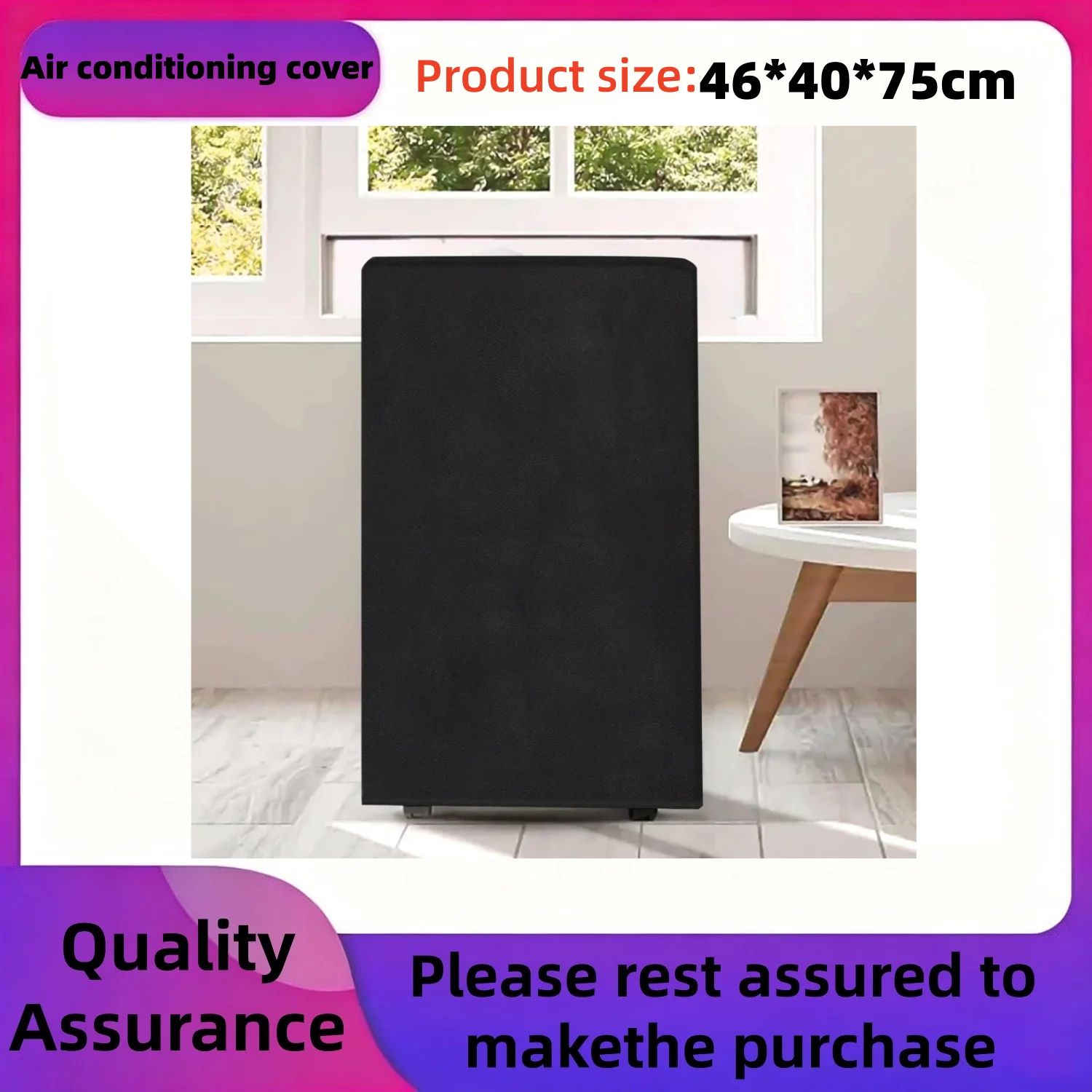 Air Conditioner Cover, Oxford Cloth Dust Proof Protective Cover Machine for Outside Unit AC, Fit Most Portable Air Conditioners