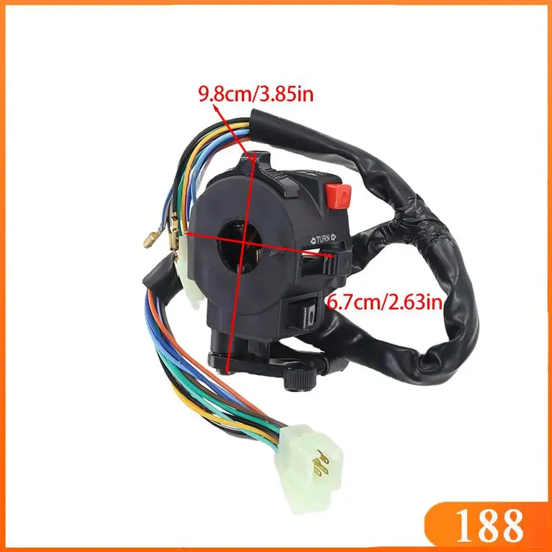 22mm Anti-Corrosion Direct Installation ATV Light Switch High Beam Easy to Use Electric Start Button for ATV Accessories