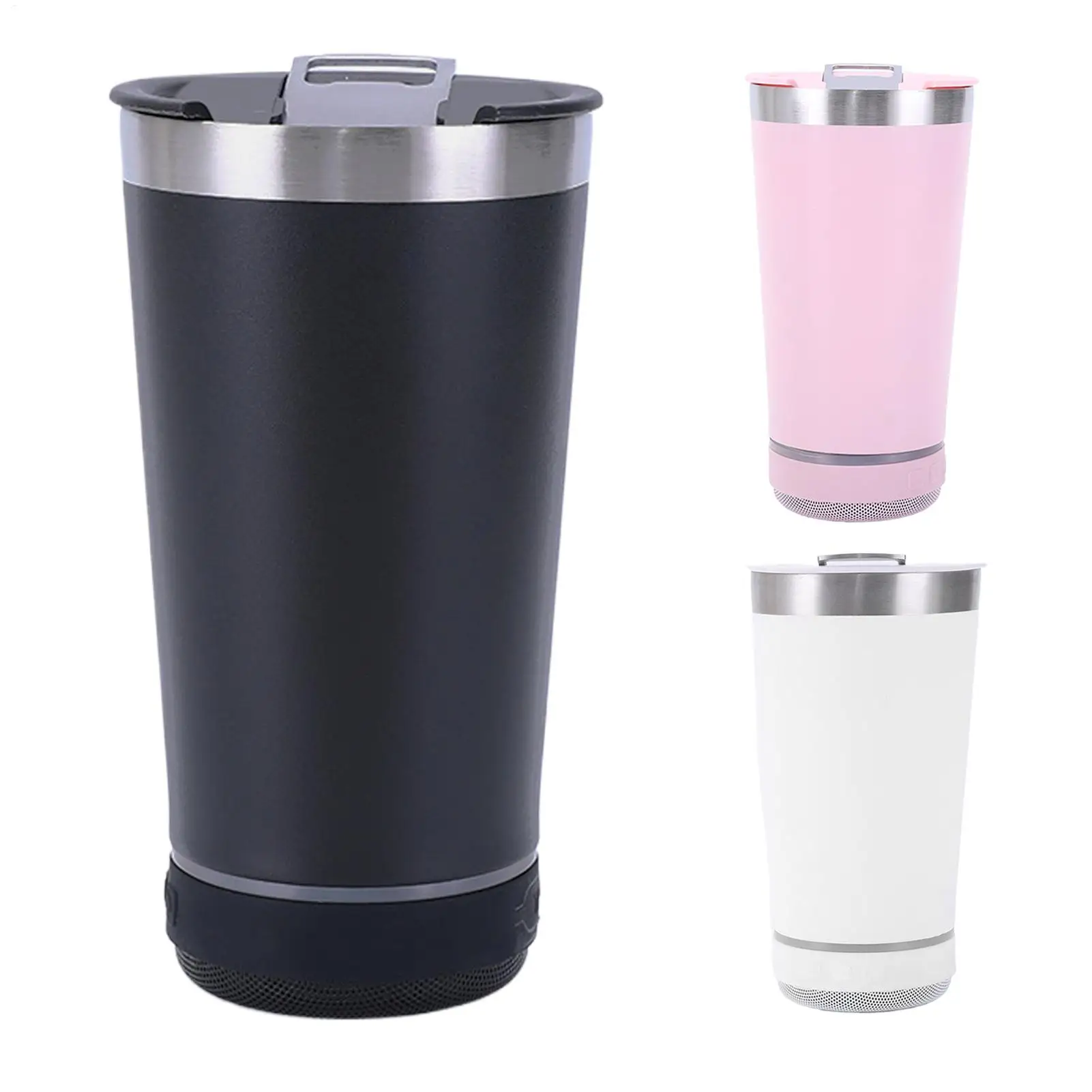 NEW Speaker Tumbler Cups 16oz Milk Mugs Portable Water Mugs For Campers Travelers Beach Camping Barbecue Road Trip Home