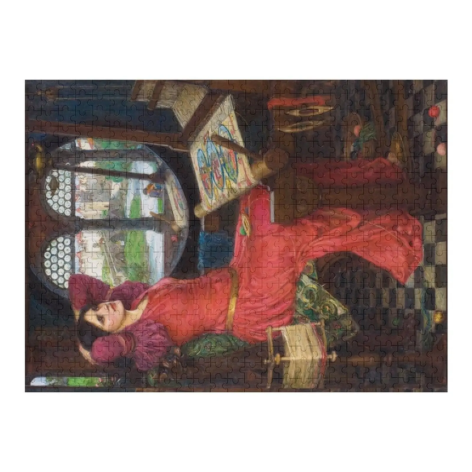 

Lady of Shalott - Sick of Shadows - John William Waterhouse Jigsaw Puzzle Iq Custom Name Wood Custom Kids Toy Puzzle